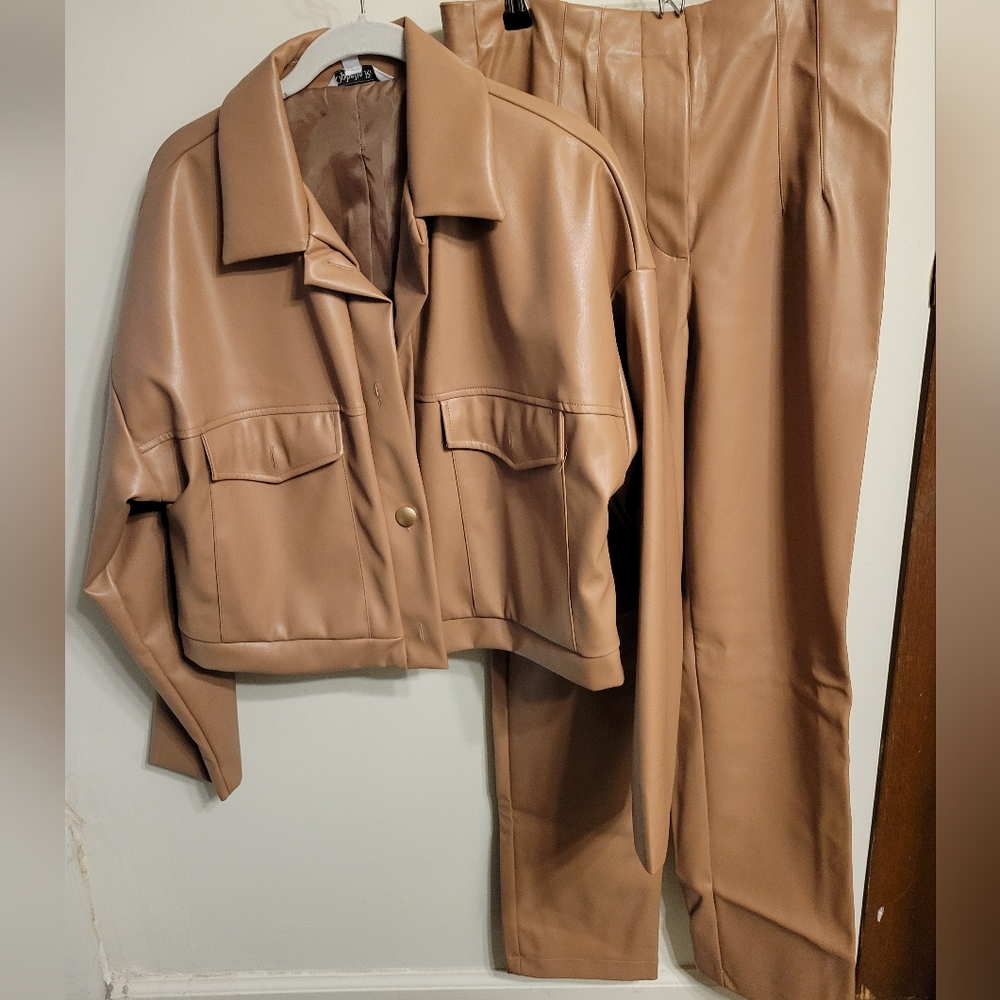 Matching Pleather Set